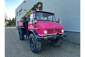 Unimog 416/U1100 Hiab kraan, Werner lier