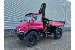 Unimog 416/U1100 Hiab kraan, Werner lier