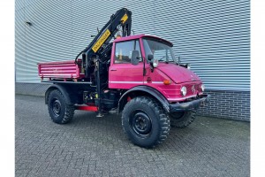 Unimog 416/U1100 Hiab kraan, Werner lier