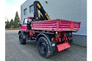 Unimog 416/U1100 Hiab kraan, Werner lier