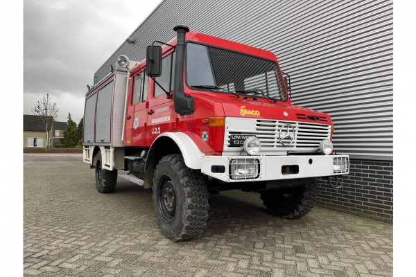 Mercedes-Benz Unimog U1300L Doka Brandweer in Topstaat!